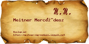 Meitner Mercédesz névjegykártya